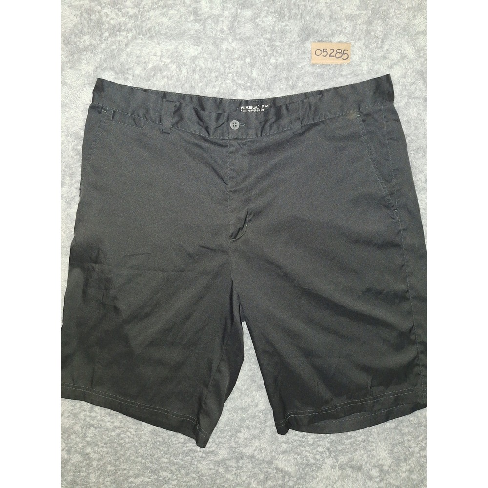 Nike Golf Shorts Performance Dri-FIT Athletic Training Black Mens Size 36 Swoosh